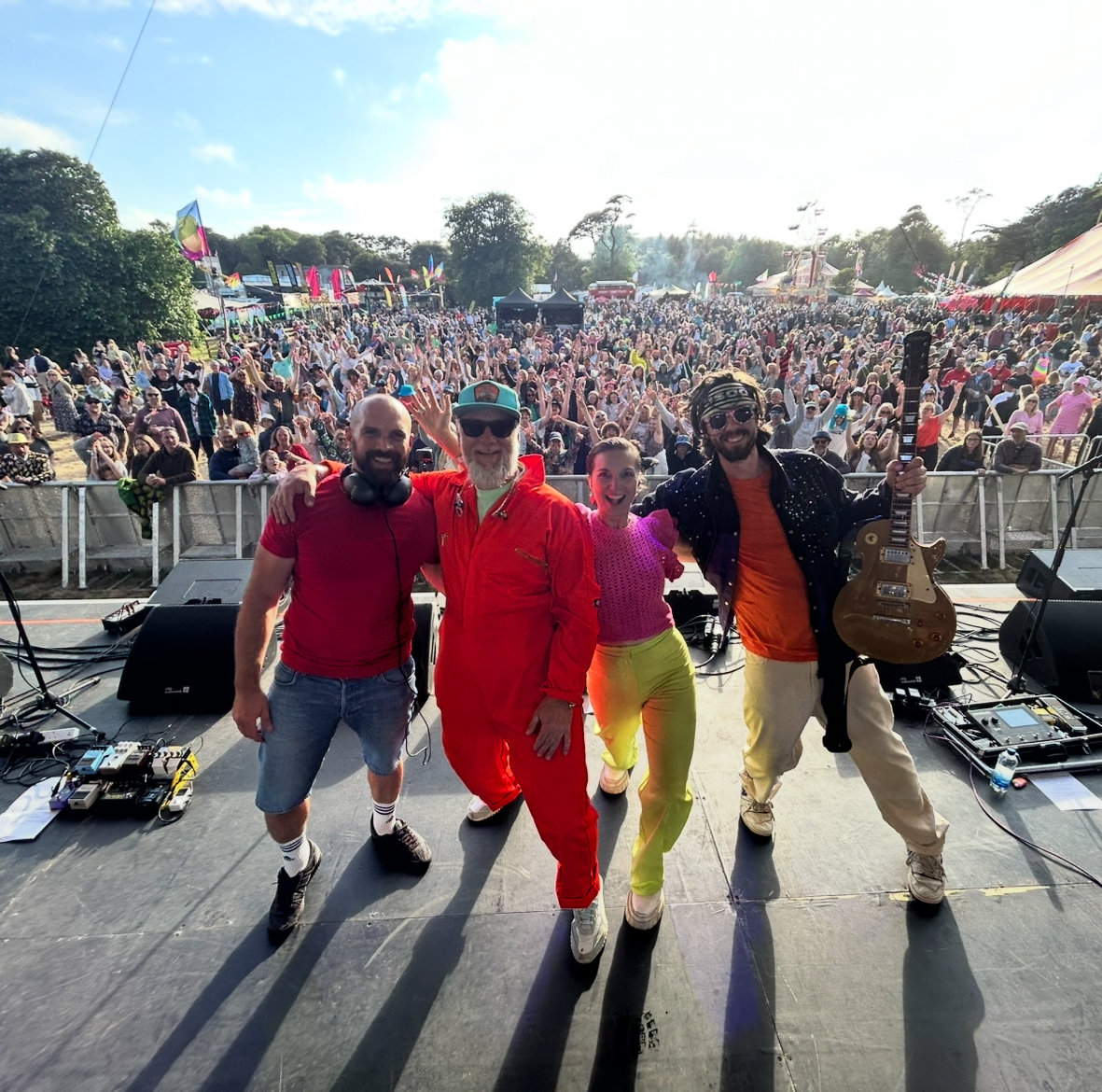 COLOUR live party band performing high-energy dance floor fillers on stage