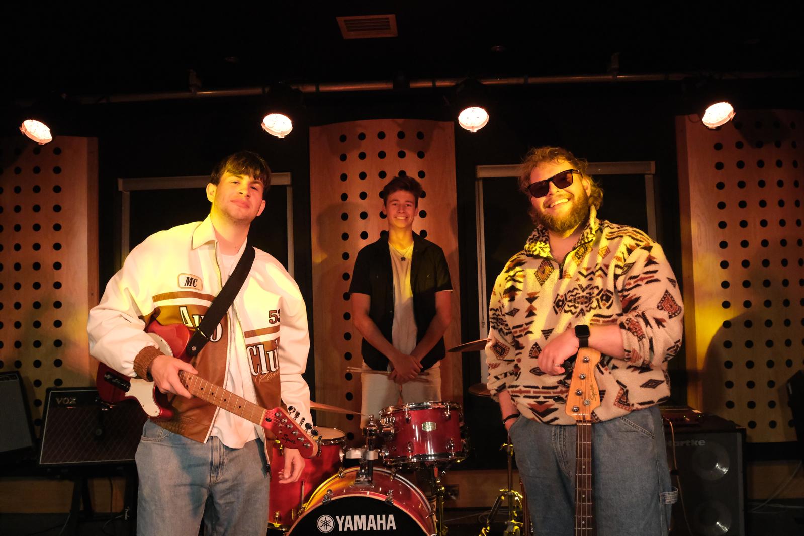 HAZE three-piece live party band performing at a wedding or event